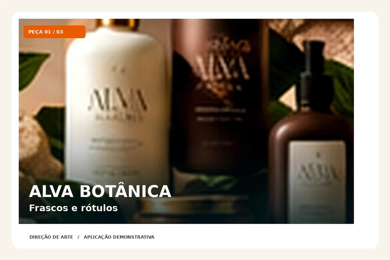 ALVA BOTÂNICA — aplicação visual 1: Produto & embalagem