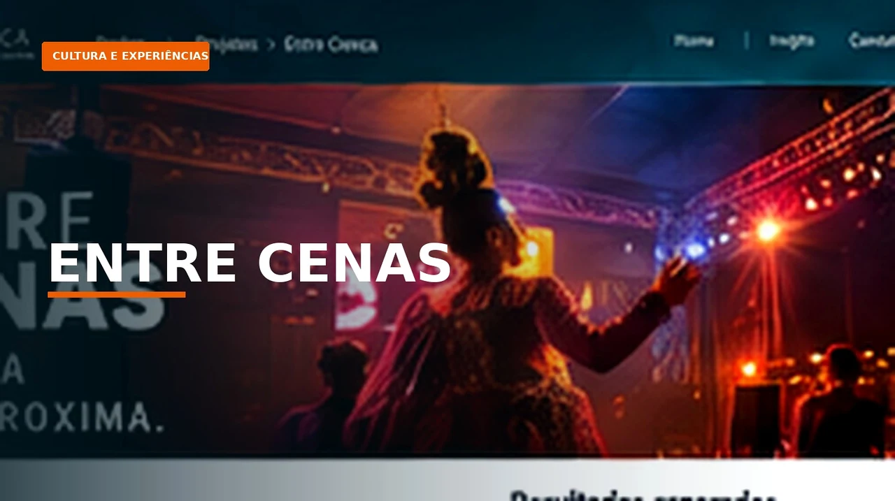 Apresentação fotográfica de ENTRE CENAS